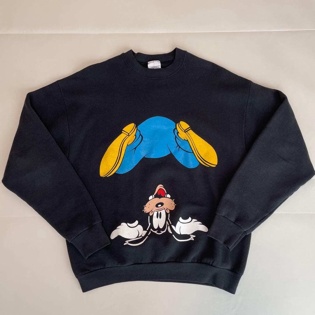 Disney 古着　スウェット　逆さま　グーフィー　レア　ディズニー