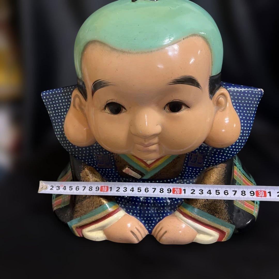福助　縁起物　陶器　置物　オブジェ　　　昭和レトロ　当時物