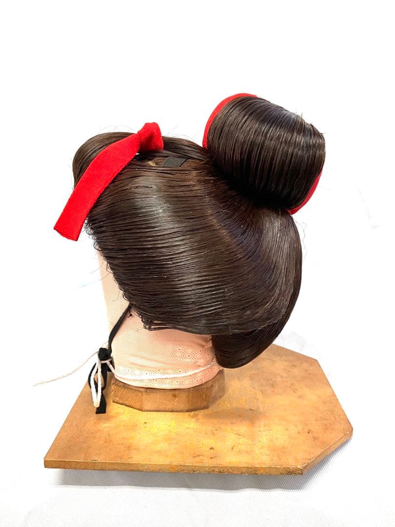 舞妓(半かつら、中サイズ) 中古日本髪かつら、舞踊かつら、大衆演劇かつら