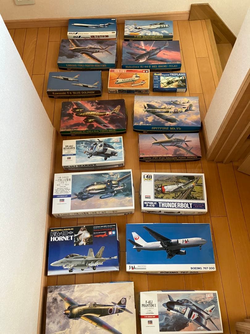 航空機プラモデルセット多数