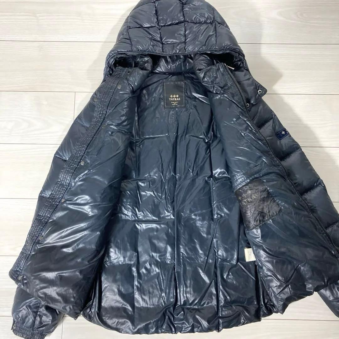 【人気】TATRAS タトラス バラザーノ 光沢 ダウンジャケット 3 ネイビー