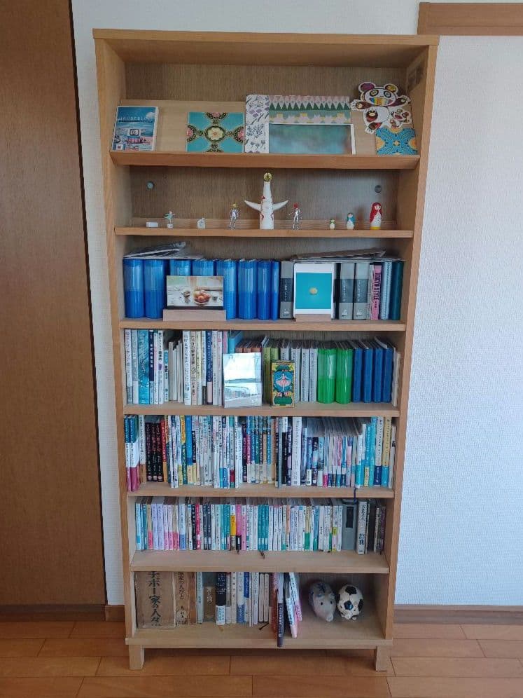 無印良品　木製本棚 多段式　薄型