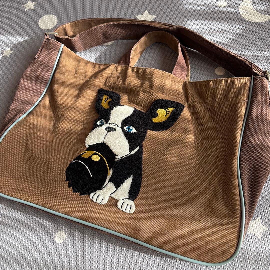 グラニフ　ジョジョの奇妙な冒険コラボトートバッグ　ショルダーバッグ　イギー　犬