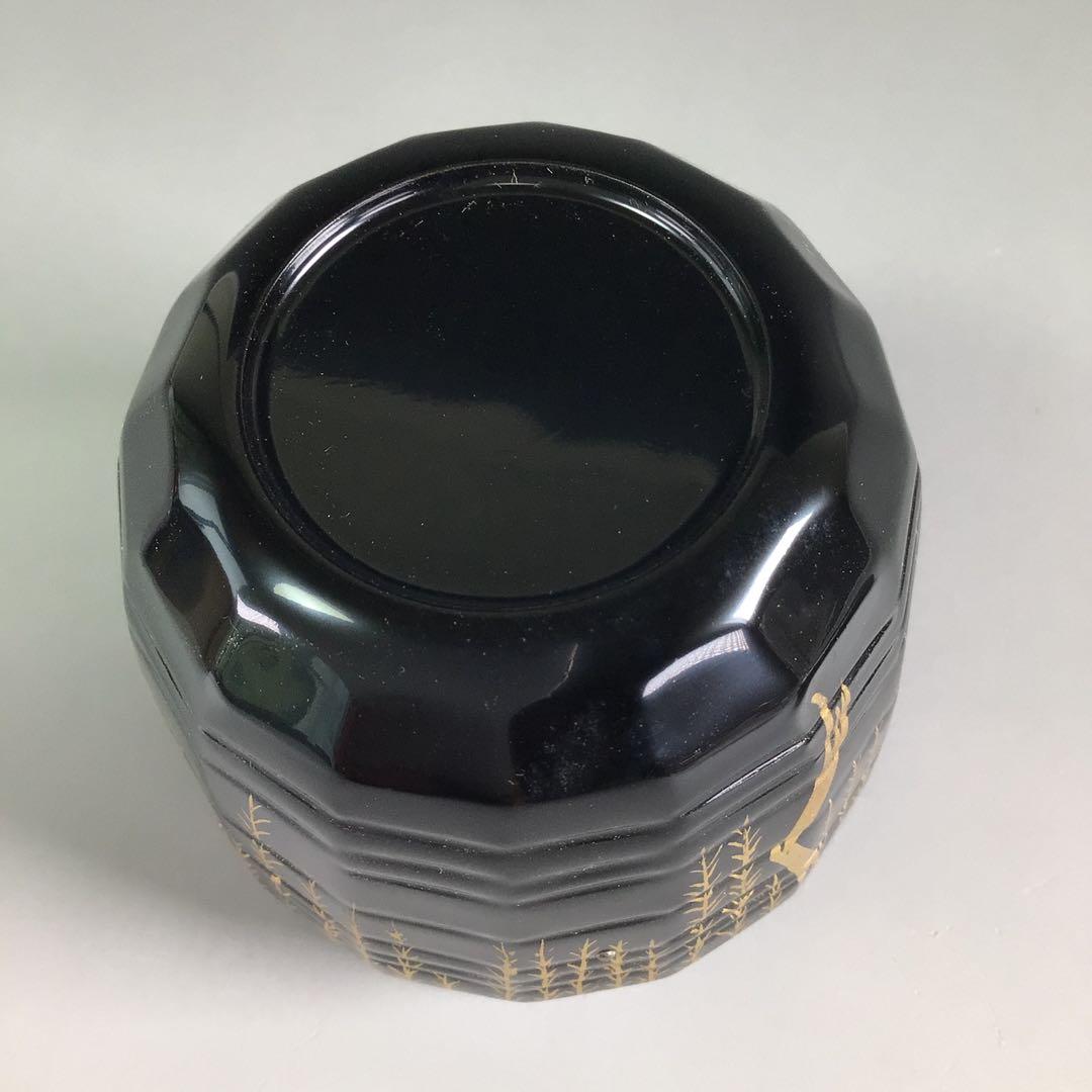 Ｒ２７１　棗　『蒔絵師　西村弘峰作』『認得斉好写』『柳棗』　共箱　茶道具