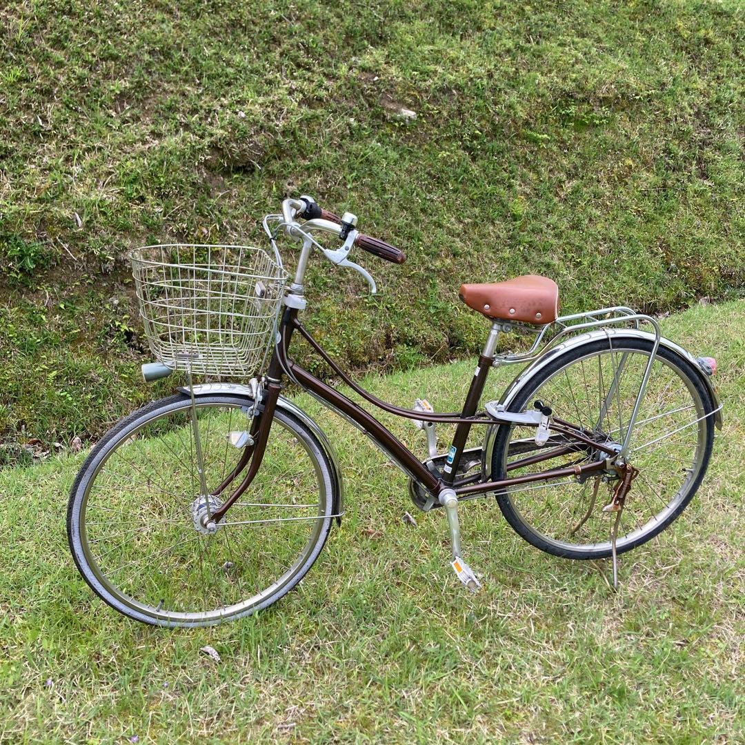 ブリヂストン　シティサイクル ブラウン 26インチ　自転車