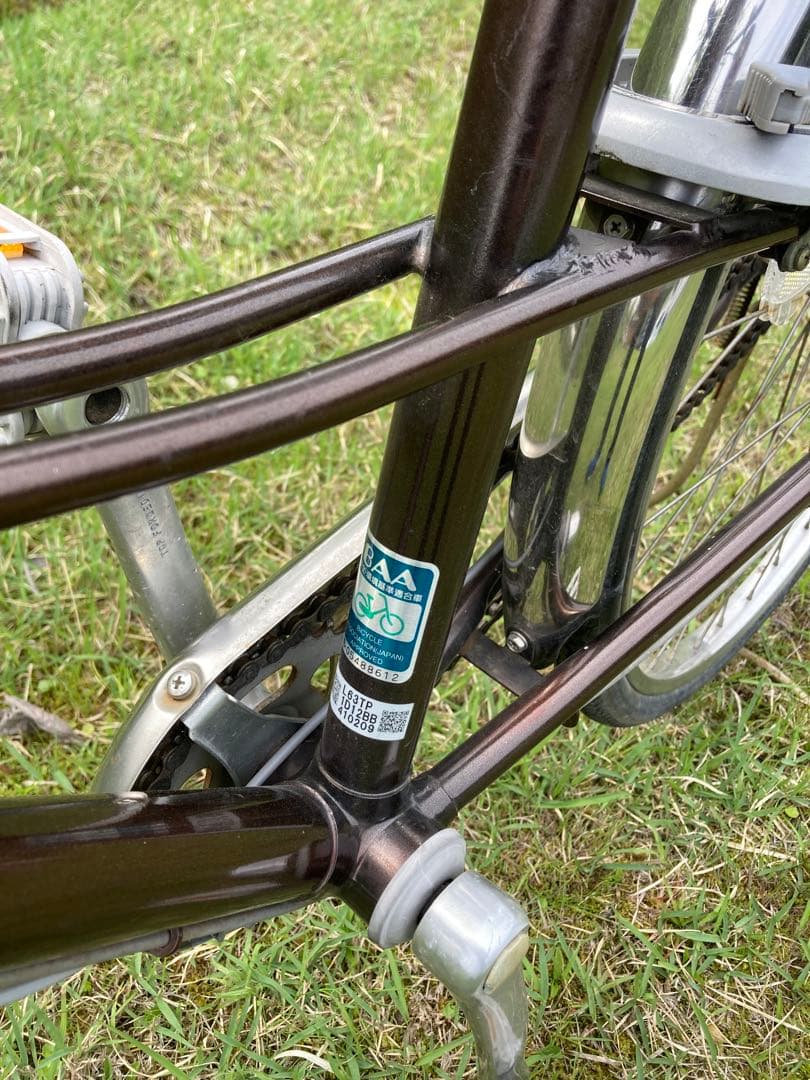 ブリヂストン　シティサイクル ブラウン 26インチ　自転車