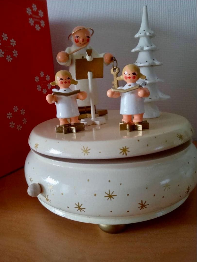 ドイツ　REUGE ザイフェン　オルゴール　天使　　クリスマス