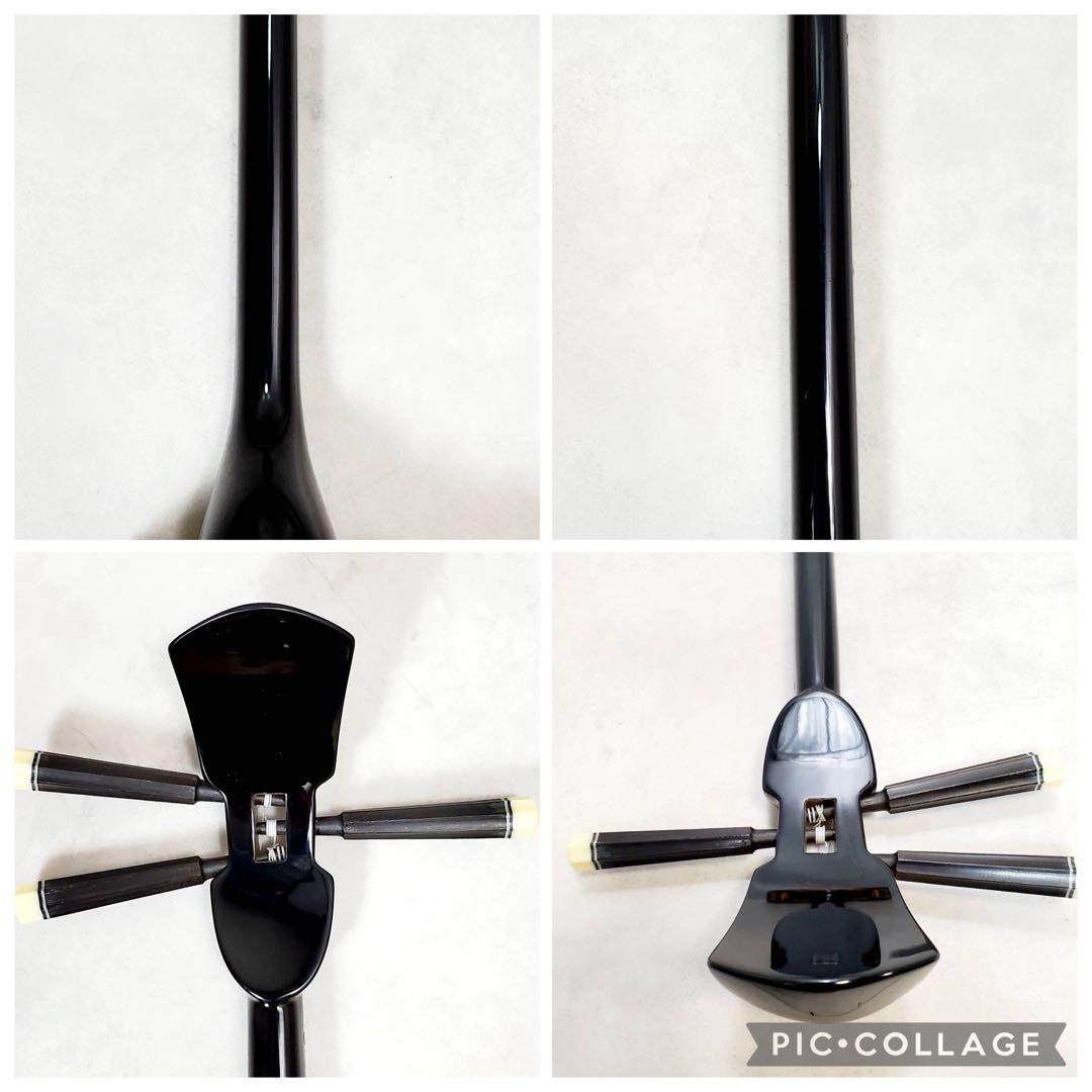 【極美品・すぐ始められる】沖縄三線 本蛇皮張り 付属品多数 初心者セット