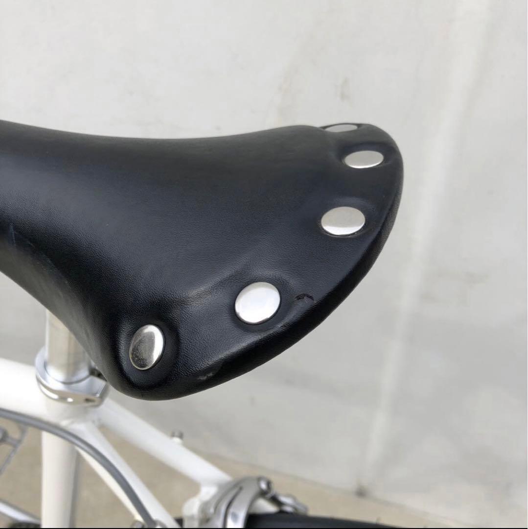 【送料込・美品】FUJI STROLL ピスト 52 シングル クロスバイク 白