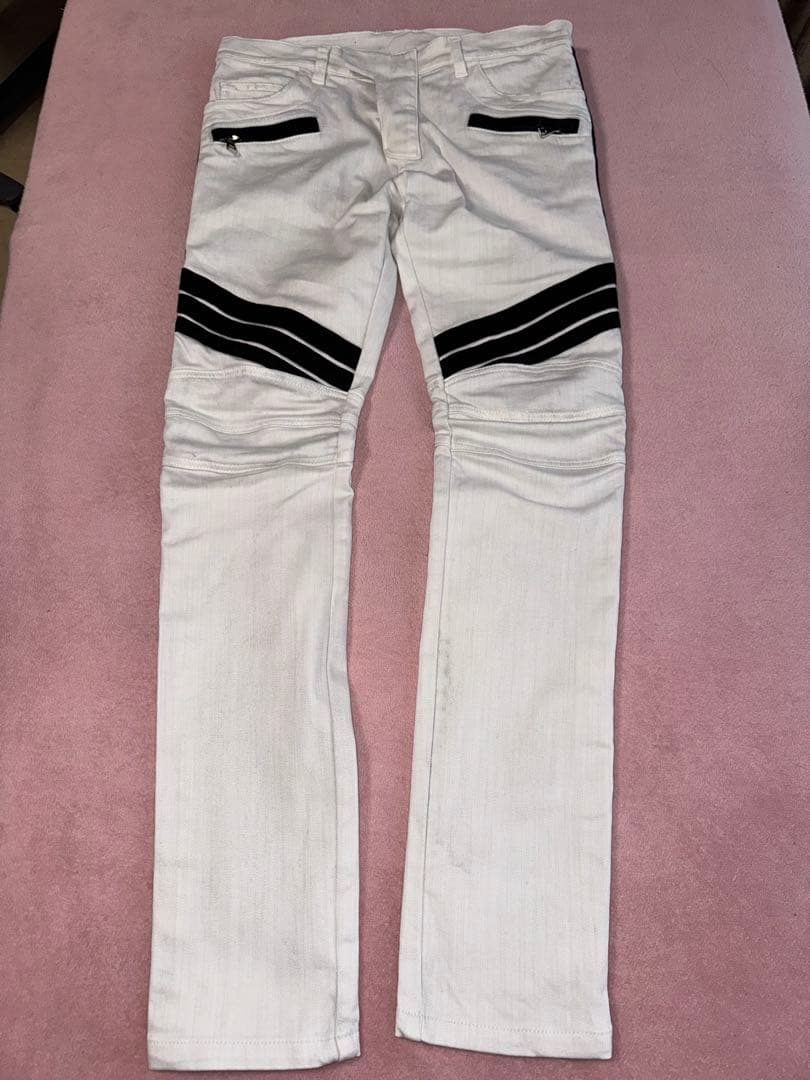 べ*け様 BALMAIN バルマン　ライダースデニ　サイズ32 ￼￼