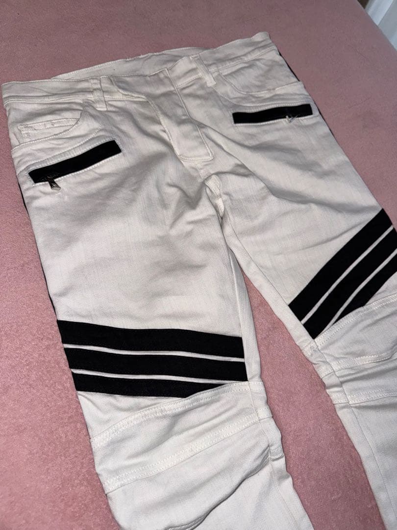 べ*け様 BALMAIN バルマン　ライダースデニ　サイズ32 ￼￼