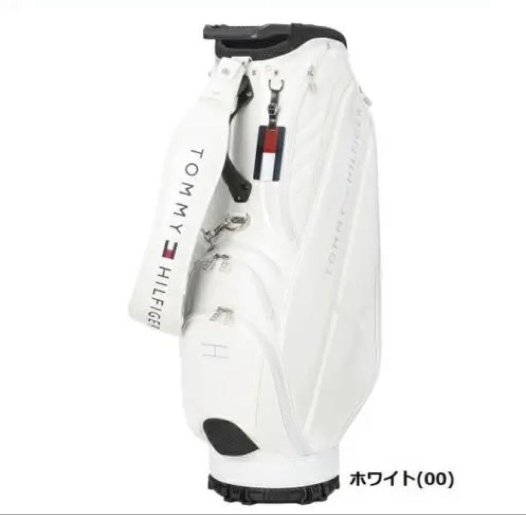 トミーヒルフィガー ゴルフバッグ ホワイト