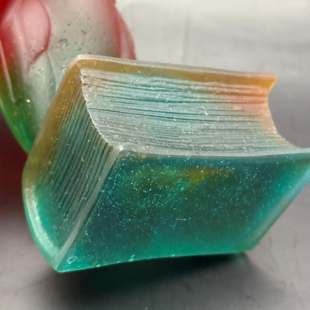 フクロウ 置物 クリスタルガラス ドームフランス オブジェ パートドヴェール