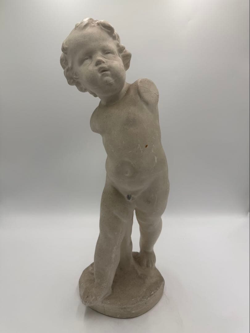 石膏像 小児立像 キューピット 美術　小僧