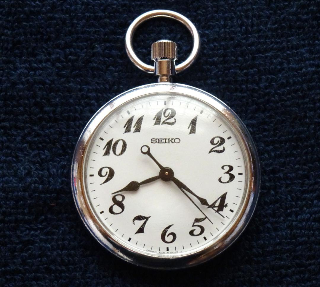 電池交換済 稼働品 JR東海 在来線 運転士 懐中時計 SEIKO セイコー