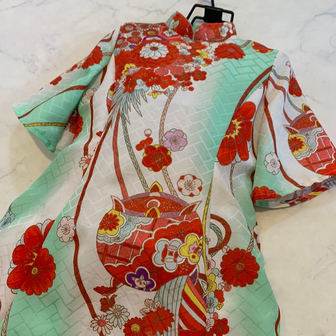 着物ワンピース