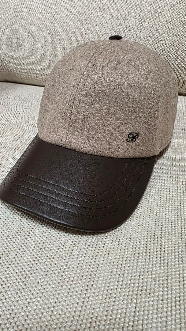 ベルルッティ ロゴ入り カシミヤ キャップ