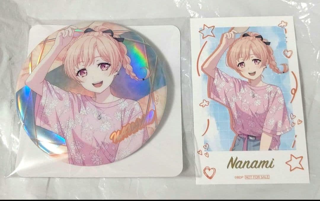 バンドリ 広町 七深 GiGO Summer ビッグ缶バッジ フォト風カード