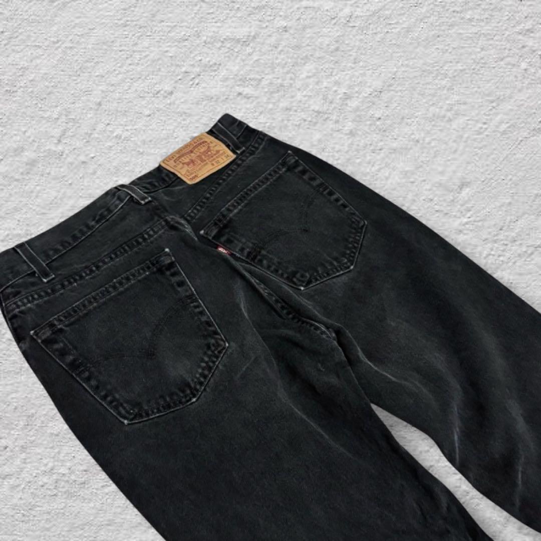 リーバイス505ブラックデニム後染め90sUSA製W32vintage古着レア