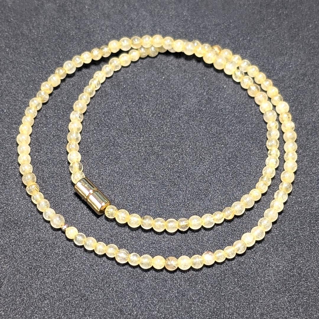 K18一粒×ゴールドルチル 贅沢3WAYジュエリー／金運・開運パワーストーン