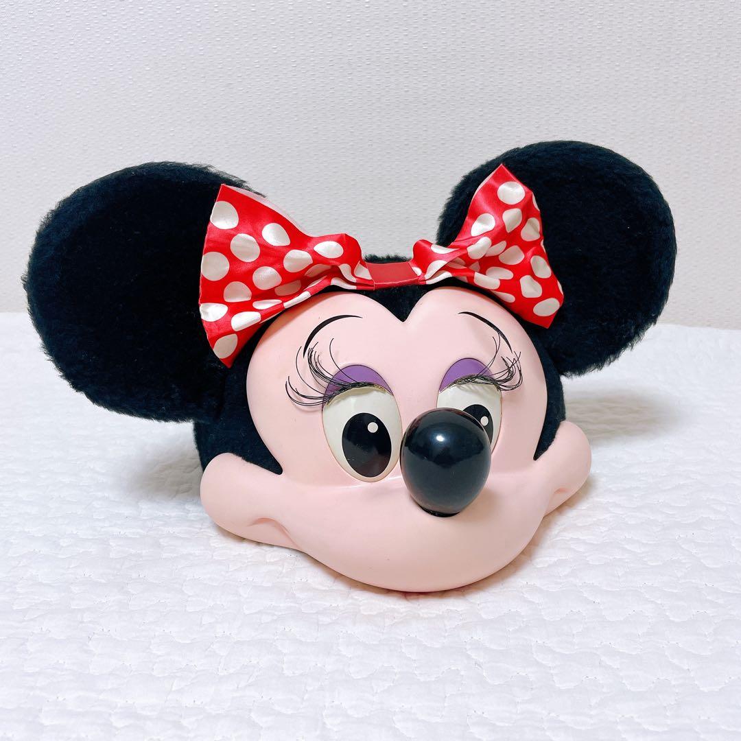 レトロ　USA製　初期立体ミニーちゃんファンキャップ　フェイスキャップ