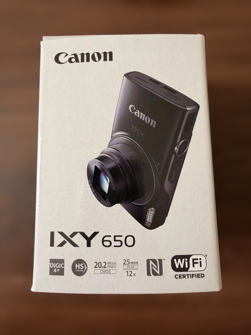 【極美品】Canon IXY650mコンパクトデジタルカメラ　ブラックおまけ付き