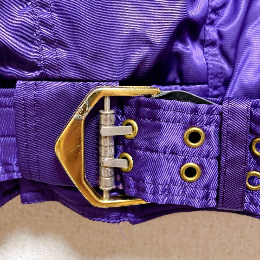 エレッセ ＊ スキーウェア 昭和レトロ ヴィンテージ 一点物 上下セット 紫