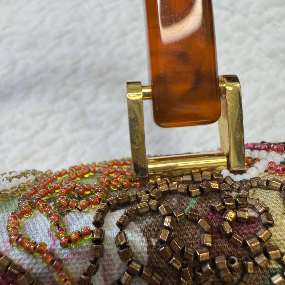 Lumy ルミー はしもと ビーズ バッグ ハンドバッグ クラッチ 皇室御用達