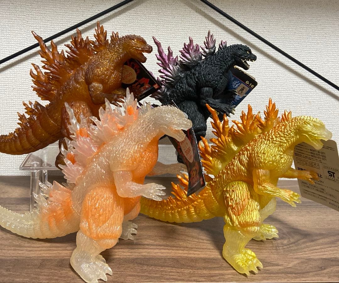 ゴジラ2000 ソフビ　【4個セット】