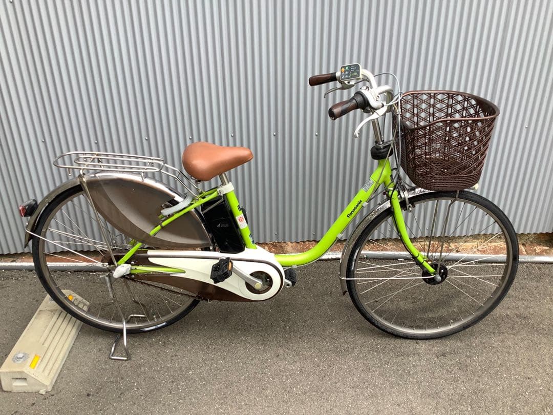 パナソニック新機種電動アシスト自転車viviDX26インチグリーン系ボディー
