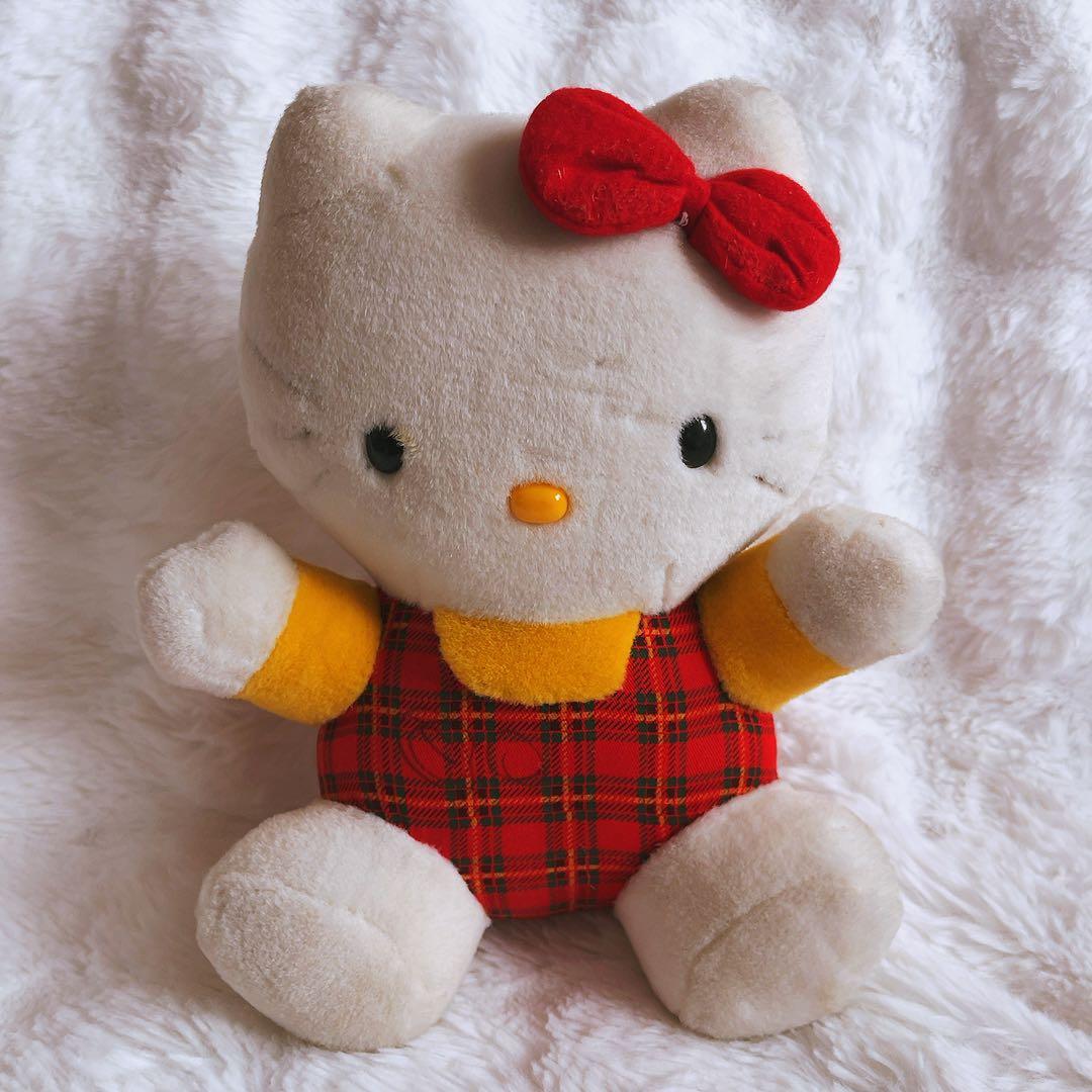 希少レア　ハローキティ　ぬいぐるみ　レトロ　当時品　サンリオ