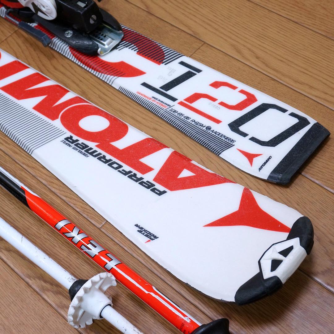 メンテ済 120cm 靴21cm ATOMIC スキーセット