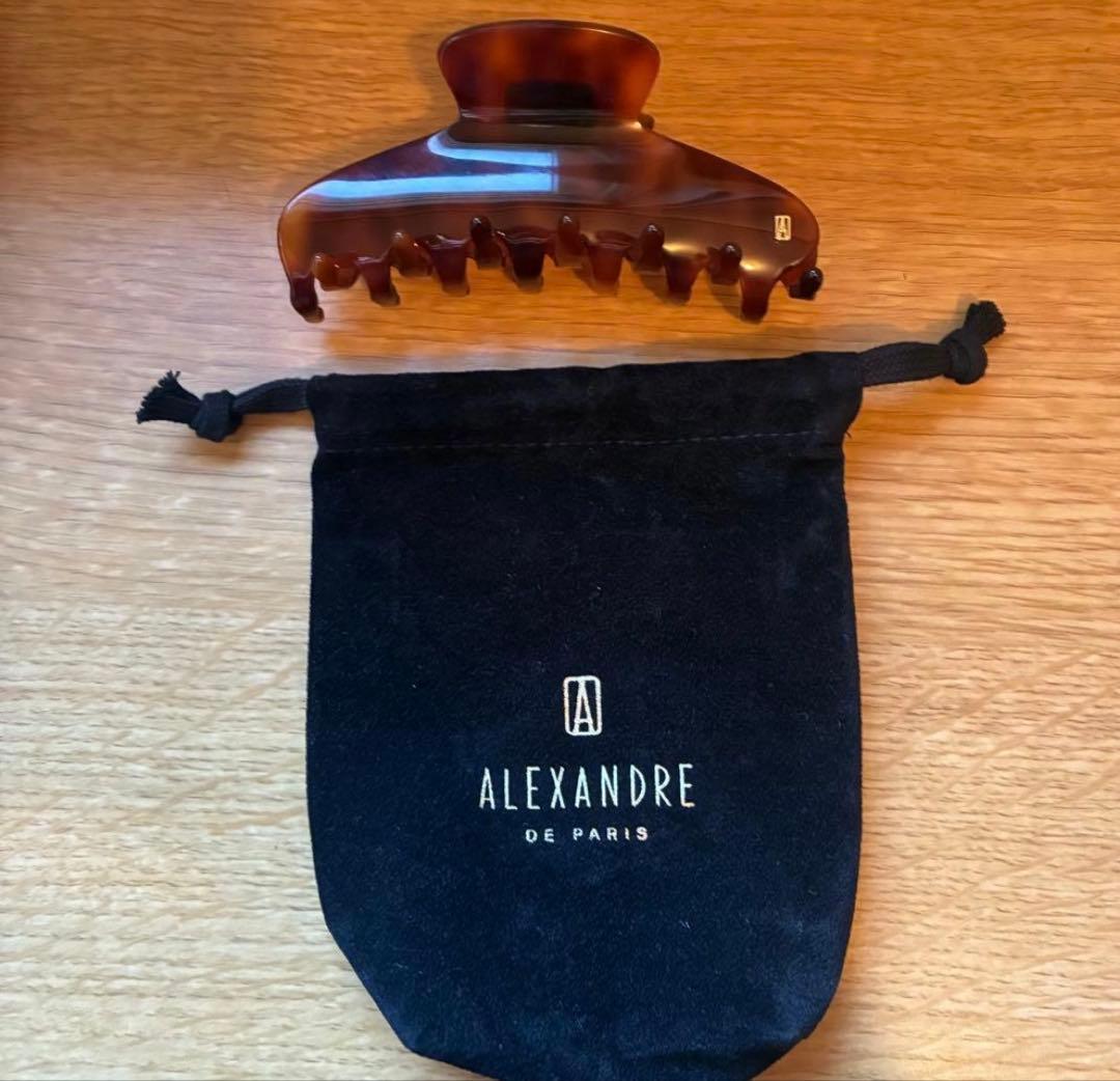 ALEXANDRE de paris ブラウン ヘアクリップ