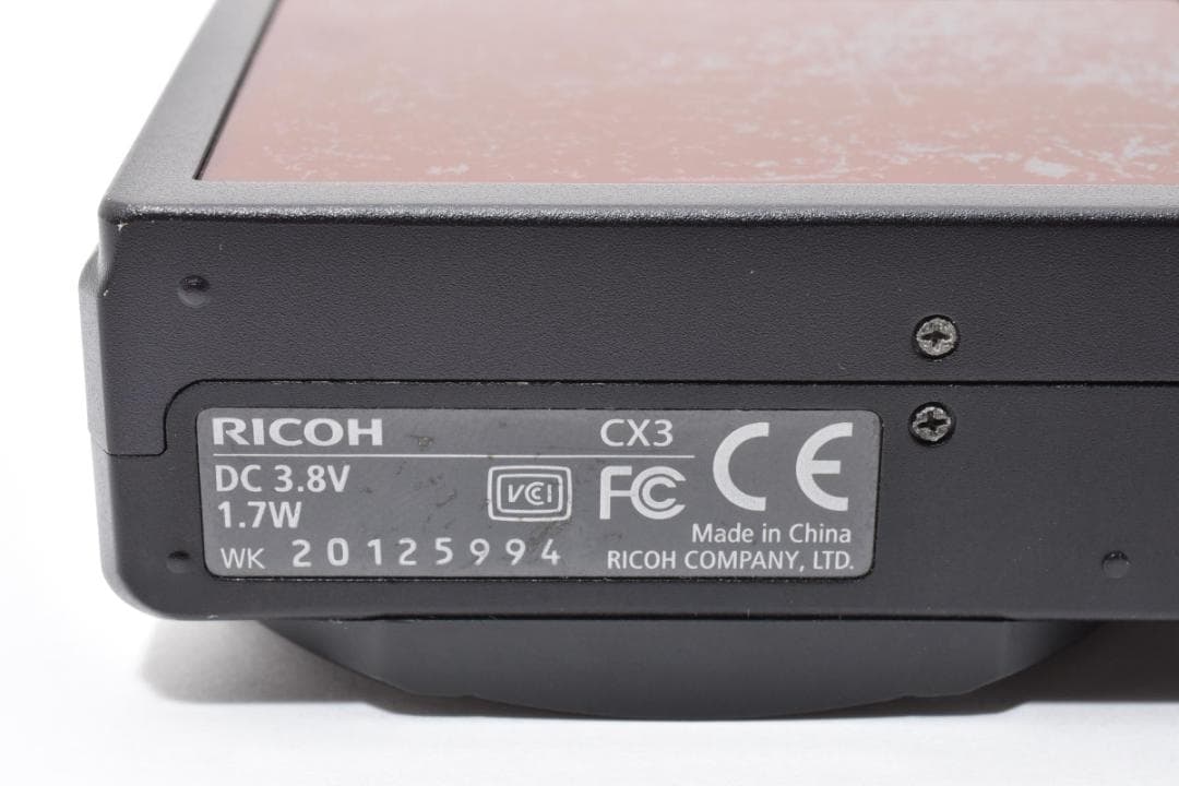 動作確認済 RICOH CX3 リコー コンパクトデジタルカメラ#966
