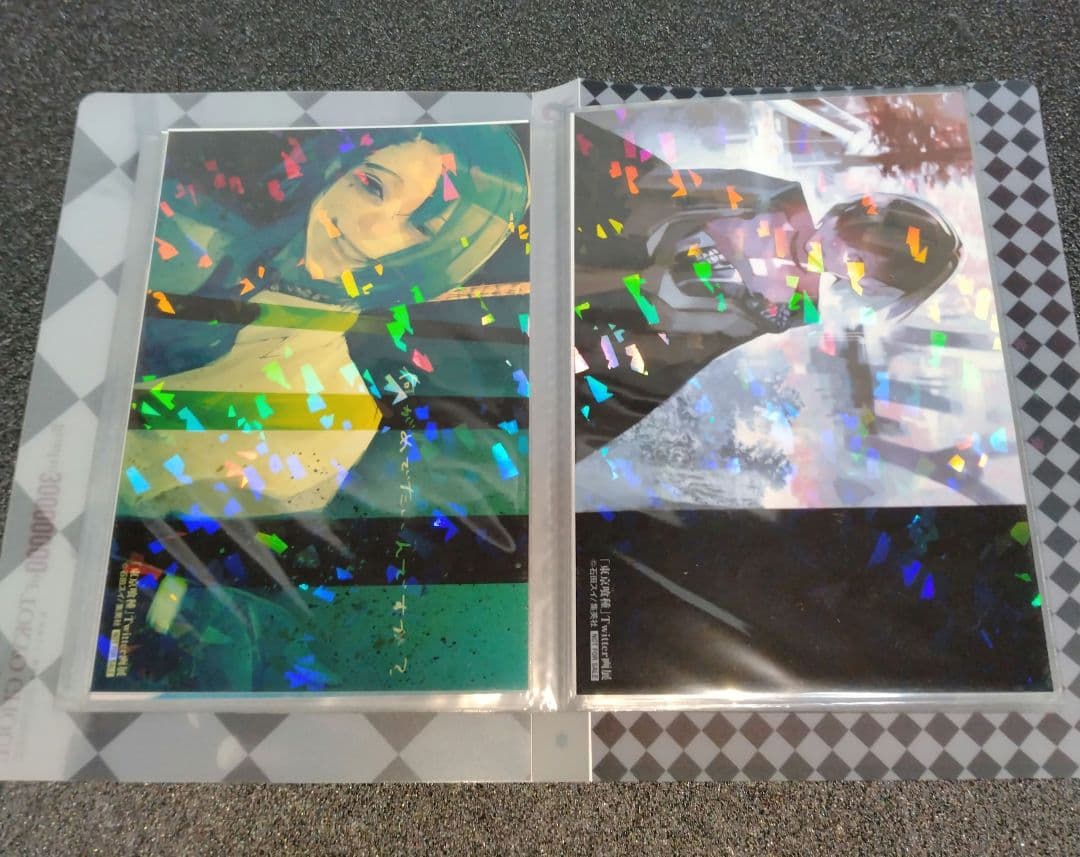 懸賞品☆東京喰種Twitter画展イラストカード全25種&特製カードホルダー