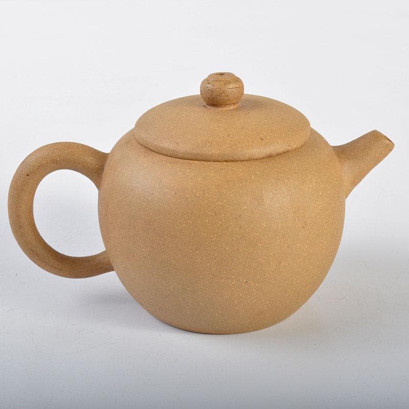 中国　中国宣興銘　紫砂　黄泥　急須　茶壷　V　R4470