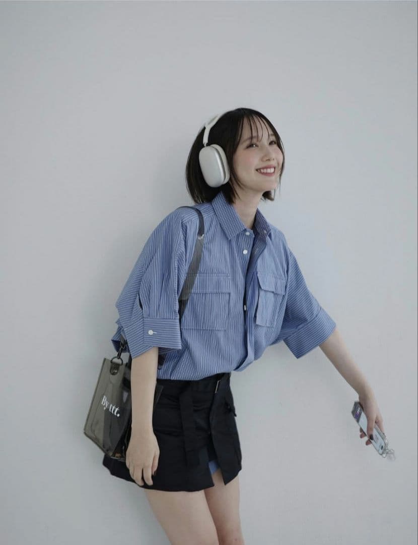 sacai サカイ THOMAS MASON ハーフスリーブシャツワンピース