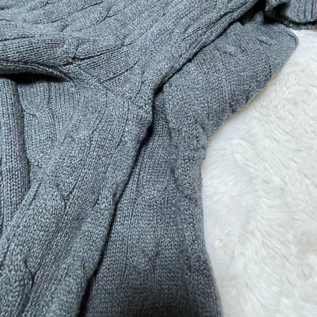 ポロラルフローレン　L ケーブルニット　コットン　ポニー　クルーネック　セーター