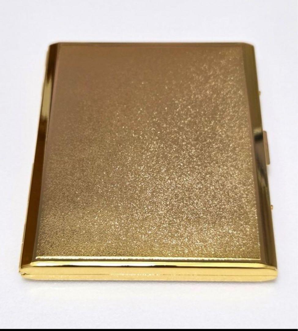 〈正規品〉イヴ・サンローラン名刺入れ カードケース ゴールド ブラック