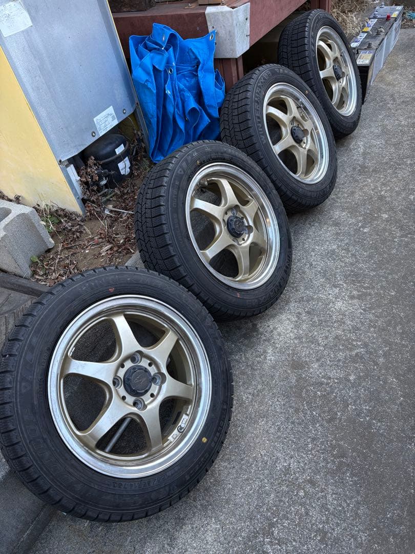 メルパンダダンロップWM03 アルミセット 155/65R14 2本　②