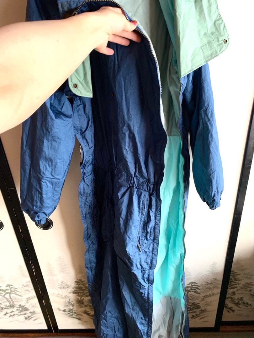 昭和レトロ DESCENTEデサント スキーウェア スノボつなぎジャンプスーツ①