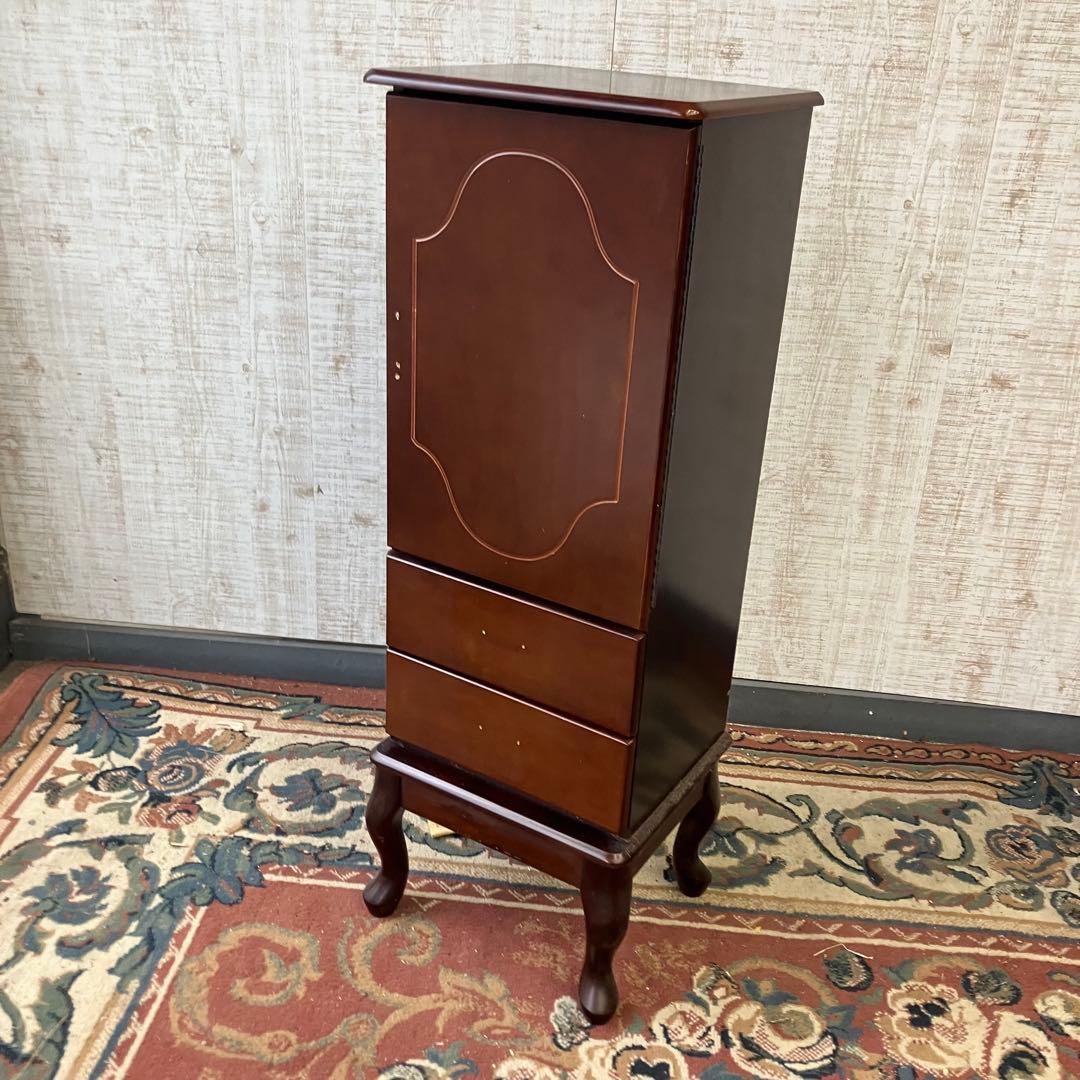 北欧レトロ Powellパウエル 猫脚 木製ジュエリーケース アクセサリーケース