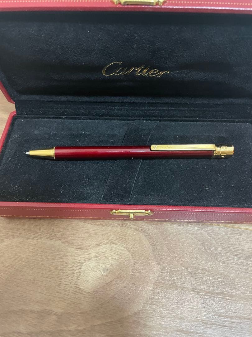 Cartier サントス ドゥ カルティエ ボールペン本体 専用ケース付き