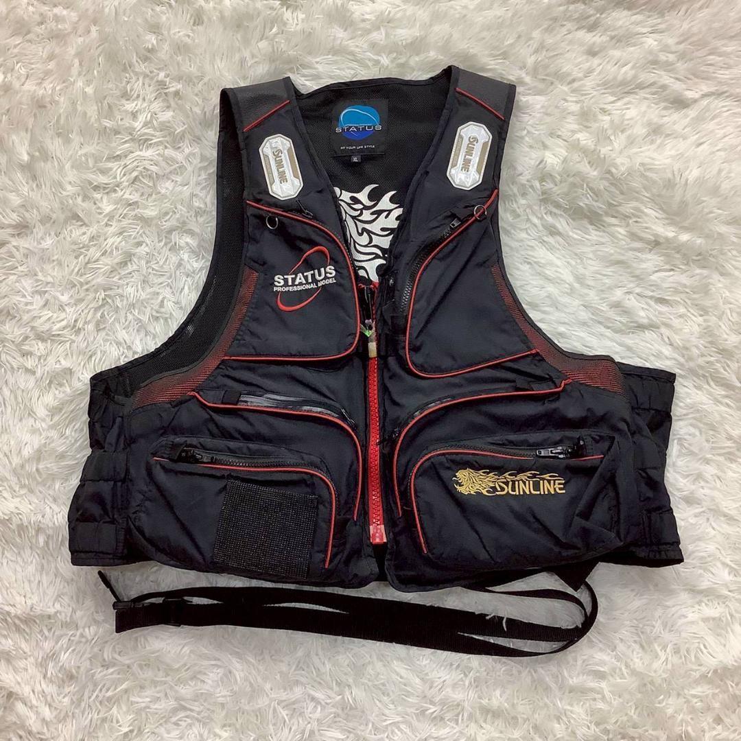 めぐのしん様用　サンライン ライフジャケット フィッシング 多機能 ＸＬ メンズ