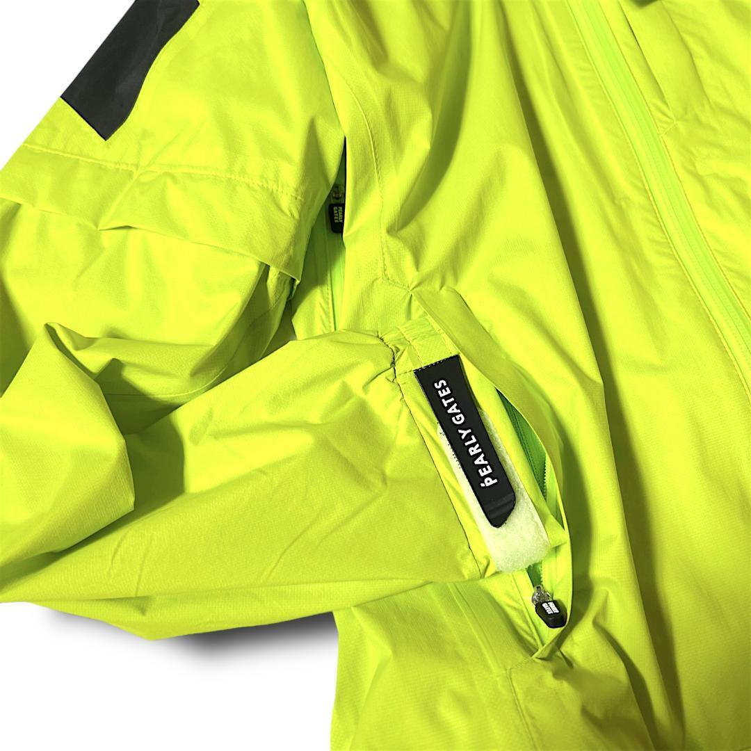 1 パーリーゲイツ AQUAX 防水透湿 レインジャケット ワンピース 黄