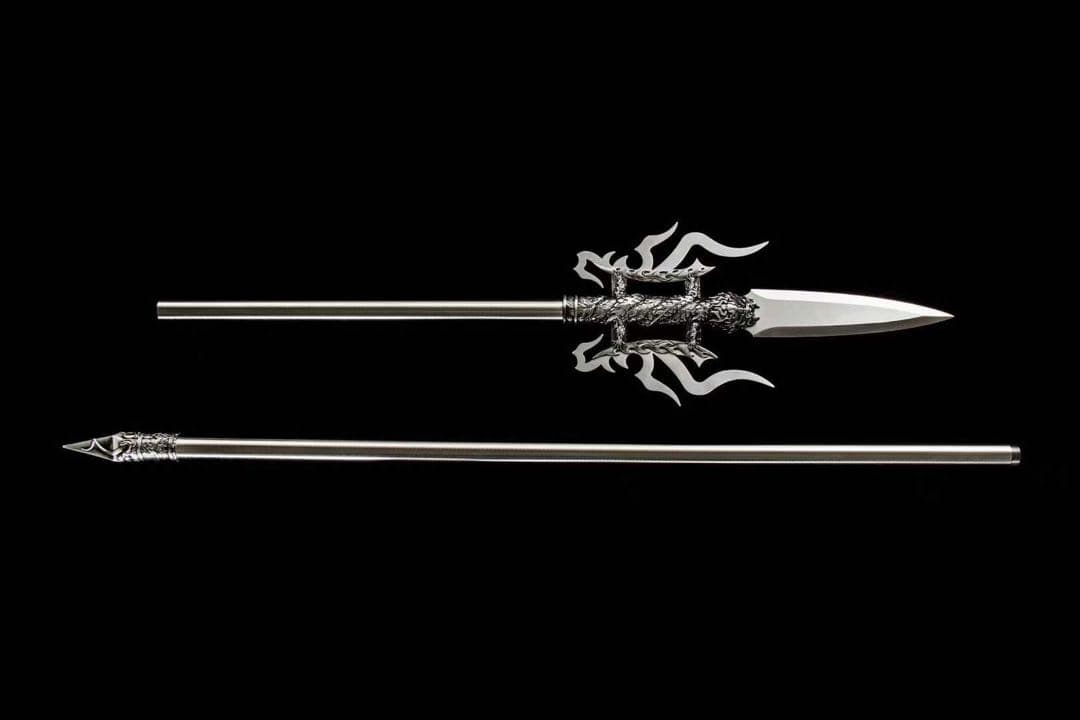 三芒贯月 分割式模造槍 武具 舞踊刀 古兵器