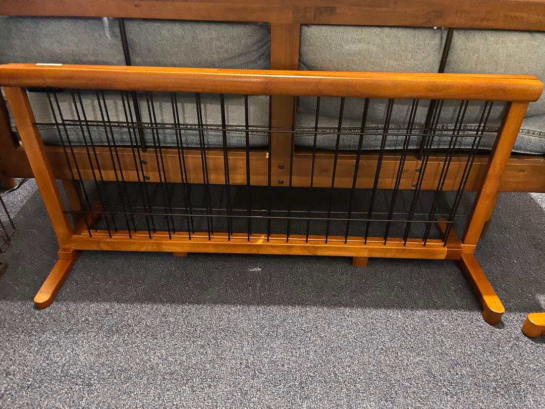 犬用自立式ゲート ブラウン・ブラック