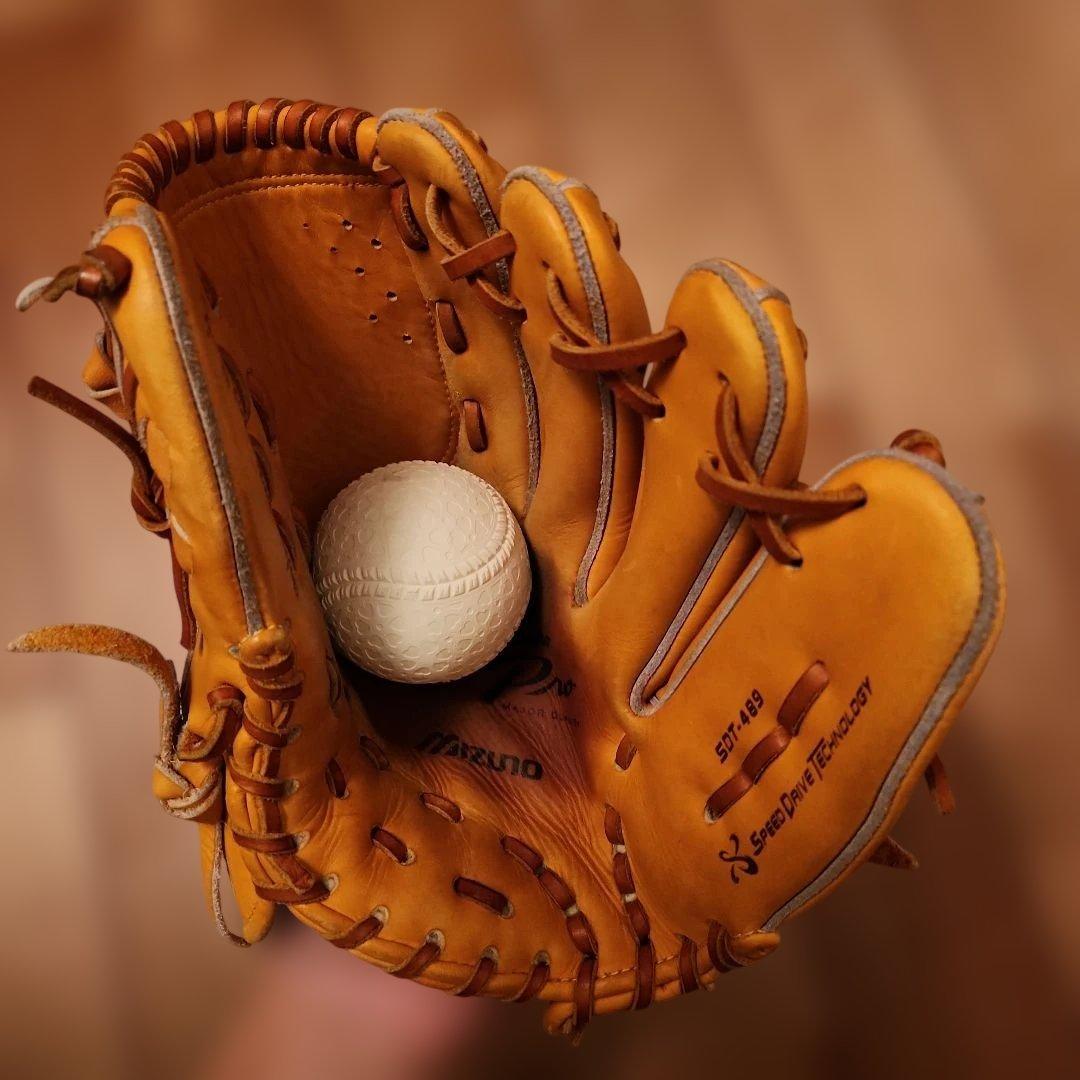 MizunoPro　軟式グローブ 　投手用　グローブ収納袋付き