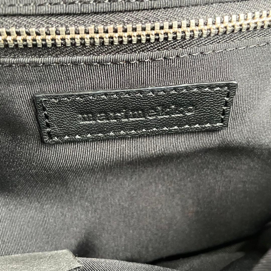 【美品✨】marimekko マリメッコ ショルダーバッグ レザー ブラック