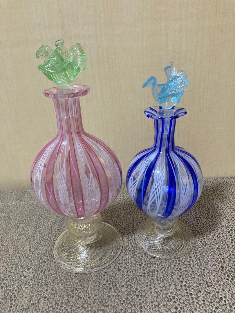 ベネチアングラス　レース瓶